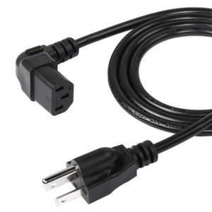 L-şekilli 90 derece açı konektörü IEC C13 PC TV monitörü yazıcı gücü için dar alanda kullanılır kablo kordonu - Product Image 1