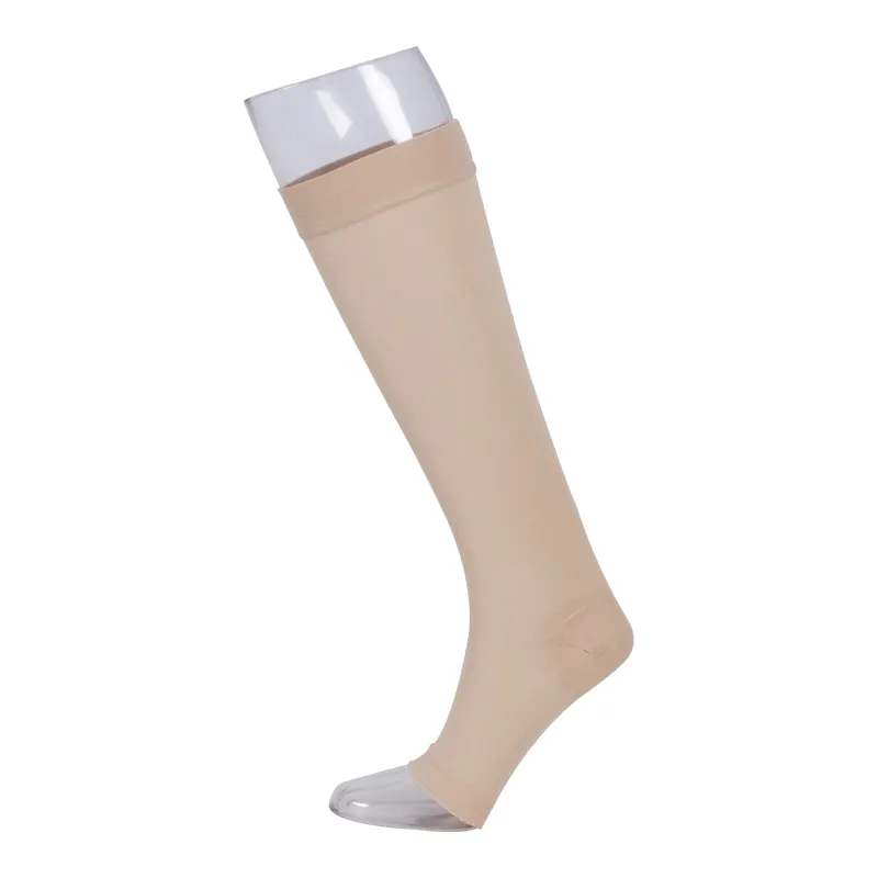 Calcetines de compresión hasta la rodilla para hombre y mujer, calcetín sin punta, circulación, Unisex, 20-30 mmHg