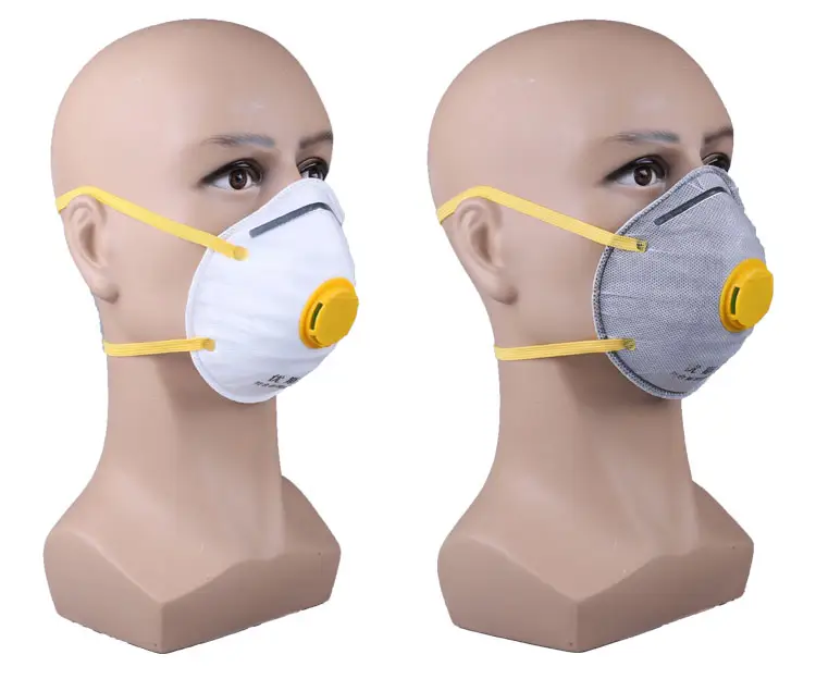 מפעל סין באיכות גבוהה ריח אבק ריח הגנה מפני ffp2 עם שסתום מעסה dustproof מסקר 4רוטים עם פחמן