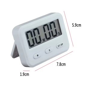 Großbild-LCD-Display Elektronische Küche Timer Kochgeschirr Dual Timer Funktion Wecker Schlaf Stoppuhr Erinnerung - Product Image 1
