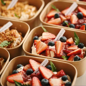 Terrax Trung Quốc Nhà Máy Hình Chữ Nhật Container Sinh Học Phân Hủy Nhựa Miễn Phí Với Nắp Takeaway 1000Ml Hộp - Product Image 2