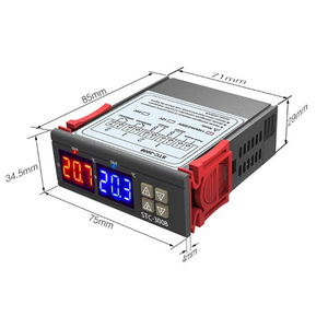 STC-3008デュアルディスプレイデュアル温度コントローラーインテリジェント温度コントローラー調整可能スイッチ - Product Image 2
