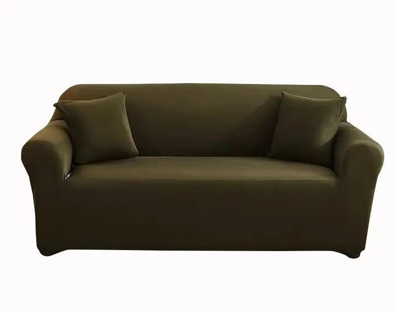 Custom Couch Cover Decoração Doméstica Proteger Elastic Slipcover Sofá Super Soft Stretch Material Atacado Sofá Capa