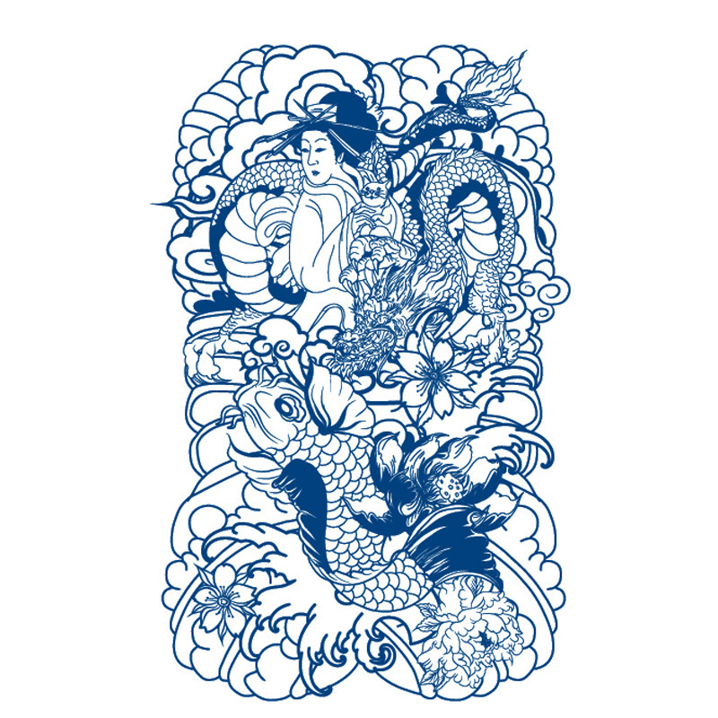 Traditional Asian Woman Waves