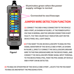 Power Probe OBD2 Breakout Box Can Bus Circuit Tester Obd Scanner Can Test Box Breakout Diagnostic Box