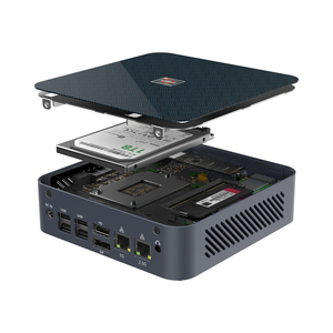 AMD Ry-Zen 5 5500U Fan Mini PC 6USB DP + HD + Tipo-C Dual LAN Computadora de escritorio Win10 64GB D4 Business Tiny PC - Product Image 3