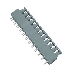 KF235 PCB Board <strong>Spring</strong> Type Screwless <strong>Terminal</strong> <strong>blocks</strong> 5.08mm pitch 2*2P-2*xxP Gray Shell Straight plug-in <strong>Terminal</strong> Connector - Product Image 3