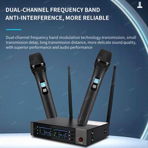 TNH PM-CU102 U-<span class=keywords><strong>Segment</strong></span> FM One Drag Zwei Home Stage Performance Konferenz Audio Computer Singen Dynamisches Drahtloses Mikrofon - Product Image 4