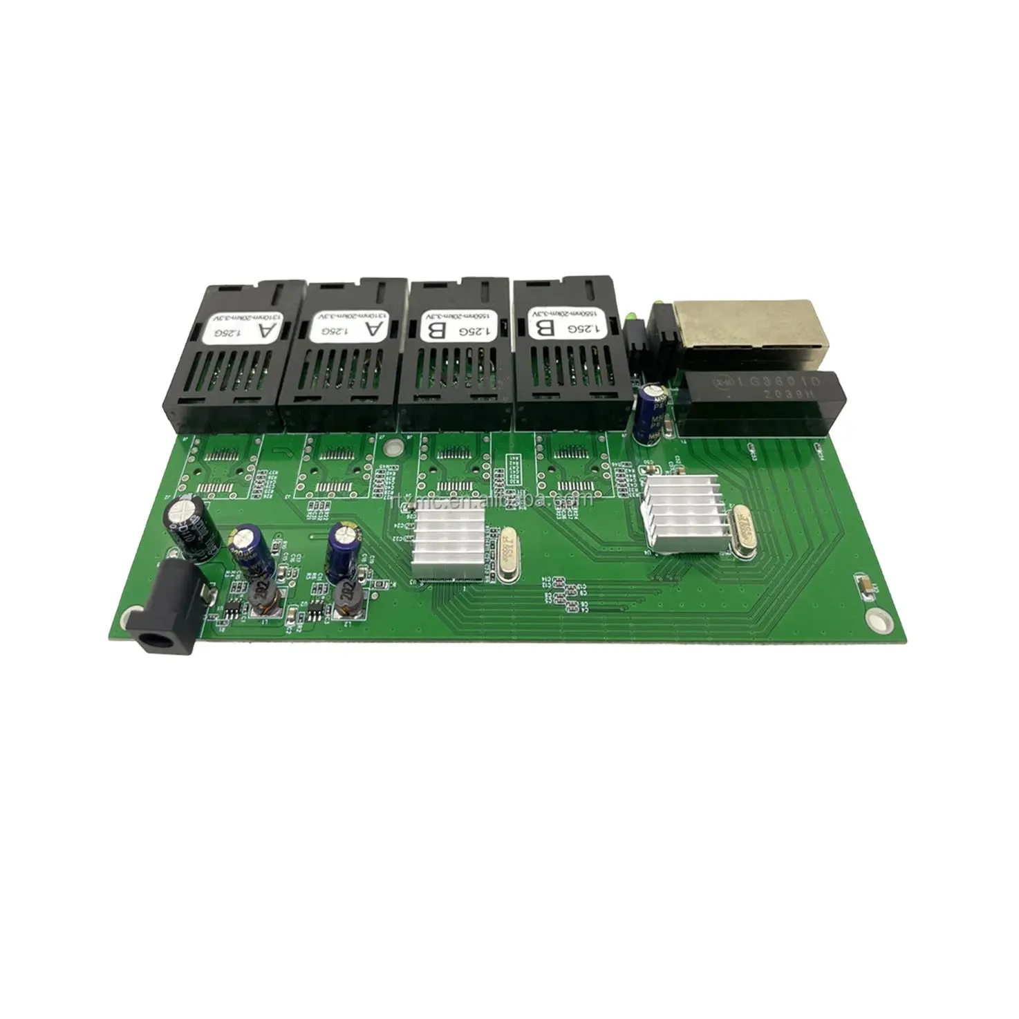 RTXMC 4 porte in fibra e 2 porte Rj45 10/100/1000m convertitore multimediale Internet Gigabit 20km convertitore Ethernet fibra Media Con convertitore