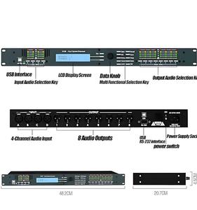 3.6SP 110V/220V 3入力および6出力オーディオプロセッサステージPerformance Audio Effector for DriveRack - Product Image 5