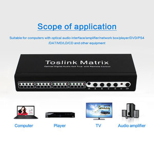 Conmutador de matriz HDMI, matriz de vídeo HDMI, audio digital óptico 4x4, matriz HDMI 4x4 - Product Image 4