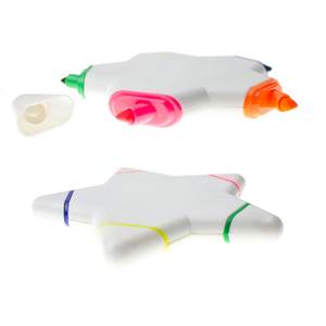 Evidenziatore 5 in 1 evidenziatore punta a scalpello evidenziatore carino in stella a cinque punte per bambini - Product Image 2