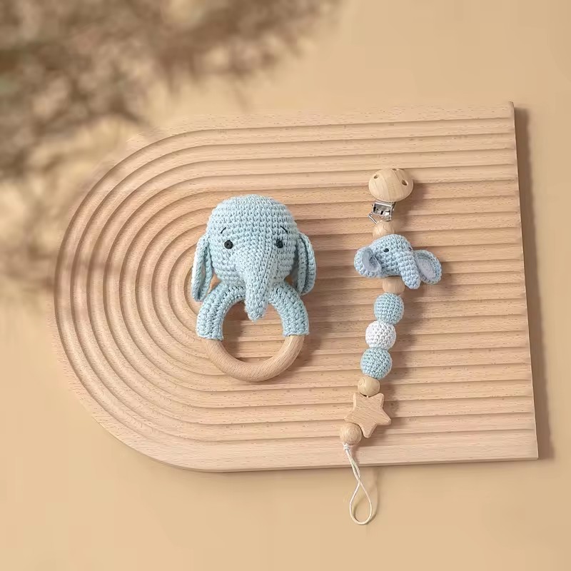Ensemble de hochets éléphant