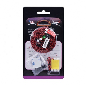 ไฟ RC 8ชุดระบบไฟ LED ไฟกระพริบจำลองพร้อมกล่องควบคุมอุปกรณ์เสริมสำหรับเฮลิคอปเตอร์เครื่องบิน RC - Product Image 1