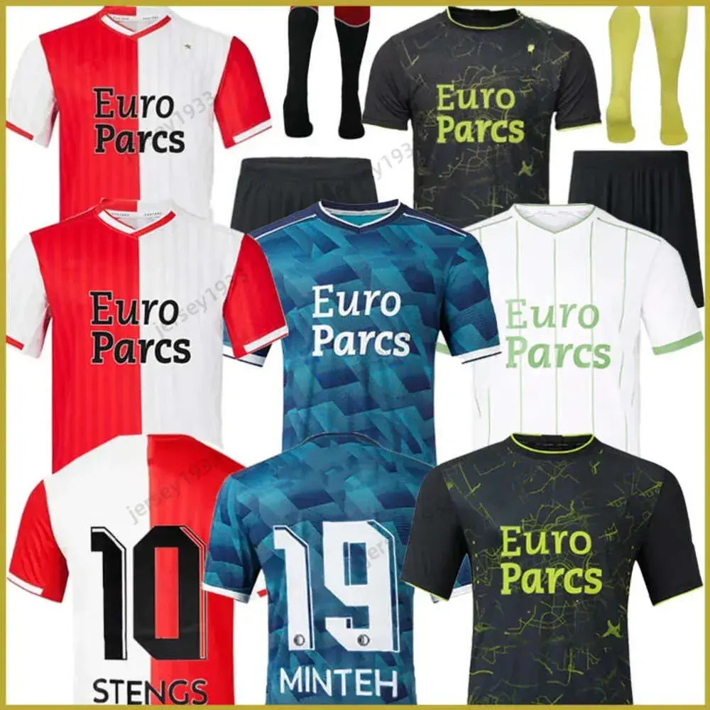 2023 2024 Feyenoords KOKCU Danilo, футбольные майки, четвертые GIMENEZ 23 24, мужские Детские комплекты, домашняя, выездная, третья футбольная рубашка