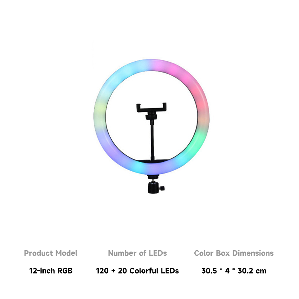 Anneau lumineux RGB 12'' (lumière seule)