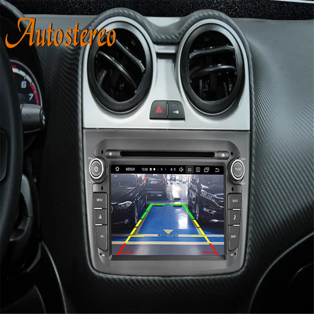 Android 10 Alfa Romeo Mito için 2008-2016 araç DVD oynatıcı oynatıcı multimedya oynatıcı teyp kafa ünitesi otomobil radyosu GPS navigasyon