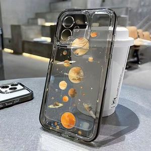 ユニバーススタープラネット印刷耐衝撃スペースTPU携帯電話カバーケースIphone 8 X Xr Xs 11 12 13 14 15 16 17 Pro Max用 - Product Image 2