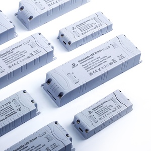 DUSKTEC Slim 12-80 Watt AC <strong>Input</strong> 220 230 Volt to <strong>DC</strong> <strong>Output</strong> 12V 24V Switching Power Supply Transformer Triac Dimmable LED Driver - Product Image 1