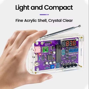 DIY FM радиоэлектронный комплект с регулируемой частотой цифровой дисплей DIY паяльный практический припой RDA5807S - Product Image 6