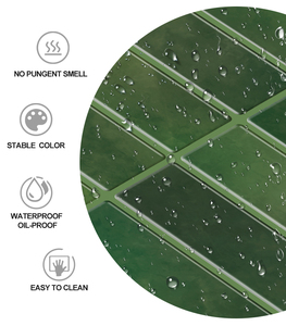 Jorunns nóng bán màu xanh lá cây hình chữ nhật gạch tường Panel Peel Stick 3D ốp tường cho nhà bếp và phòng tắm backsplash - Product Image 3