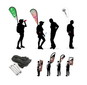 Tùy Chỉnh In Ba Lô Lông Teardrop Cờ Di Động Khuyến Mãi Cờ Biểu Ngữ Cho Đa Năng Quảng Cáo Ngoài Trời - Product Image 2