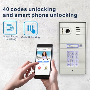 Smart Anti-vandal Metal Outdoor <strong>Intercom</strong> and Wifi 7inch HD Display Monitor for Wireless <strong>IP</strong> Door Entry <strong>System</strong> APP Control
