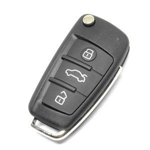 กุญแจรีโมทรถยนต์พับได้3ปุ่ม,Fob สำหรับ A-Udi A2 A3 A4 A6 A6L A8 Q7 TT กุญแจรีโมทกุญแจ315 Mhz ID48 - Product Image 1