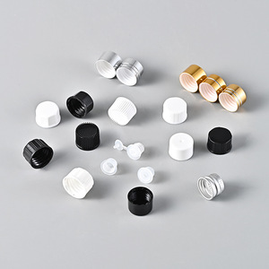 ホットセールミニ1ml 2ml 3ml 4ml 5mlクリアアンバーガラスバイアルボトルオリフィスリファイスリデューサープラスチックキャップ付きエッセンシャルオイル香水用 - Product Image 4