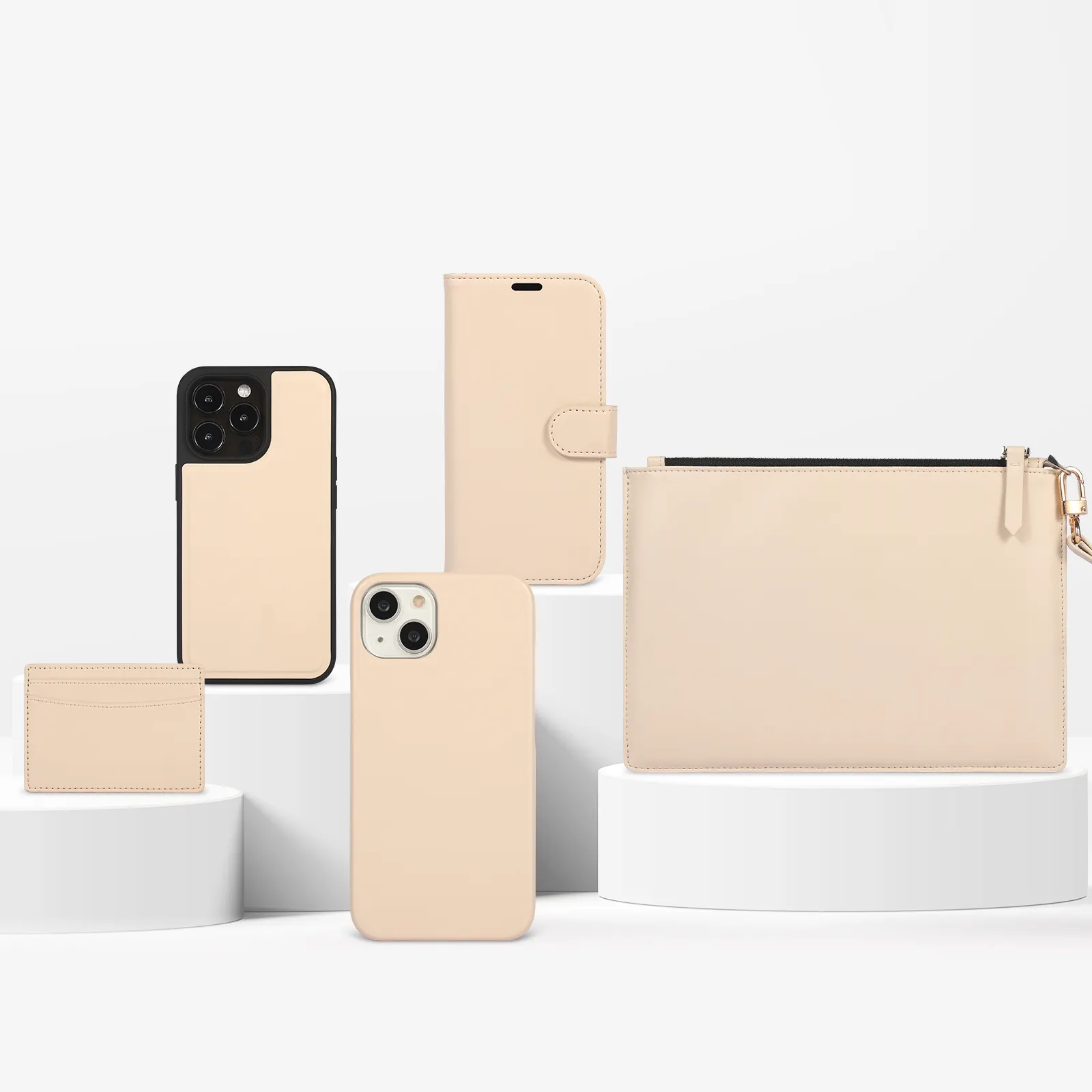 Apple Peel-Funda de cuero vegana para teléfono móvil, Cartera de lujo para iPhone 11 12 13 14 Pro Max con billetera y tarjetero