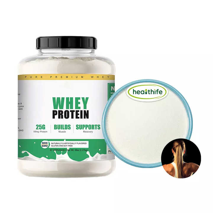 Healthhife OEM suplemen dalam jumlah besar Protein Whey isolasi Protein 90% bubuk Protein isolasi Whey