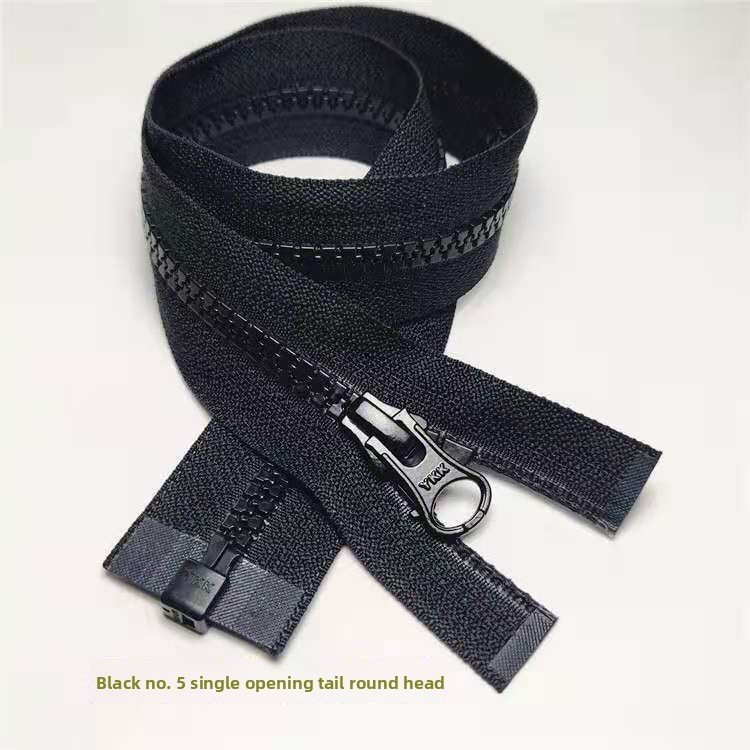 Ykk round head single slider no5 resin-50 cm per piece