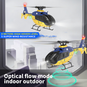 <strong>RC</strong> Helicopter with Light F06 2.4G <strong>6CH</strong> Direct Drive Brushless Motor Aerobatic EC135 Helicopter for Beginner RTF Version - Product Image 3