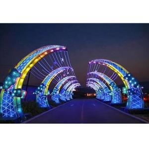 Luces de arco LED para exteriores IP65, luces de modelado LED cuadradas impermeables, iluminación de paisaje, lámparas decorativas