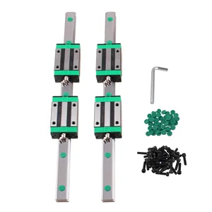 Riel lineal de guía cuadrada HGR20 15, 2 uds + 4 HGHCA/carro de bloque deslizante para grabado de enrutador - Product Image 1