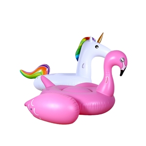 Unicorno-a forma di PVC gonfiabile piscina galleggiante portatile anello di nuoto galleggiante tappetino per bambini adulti divertimento materasso ad acqua per piscina - Product Image 3