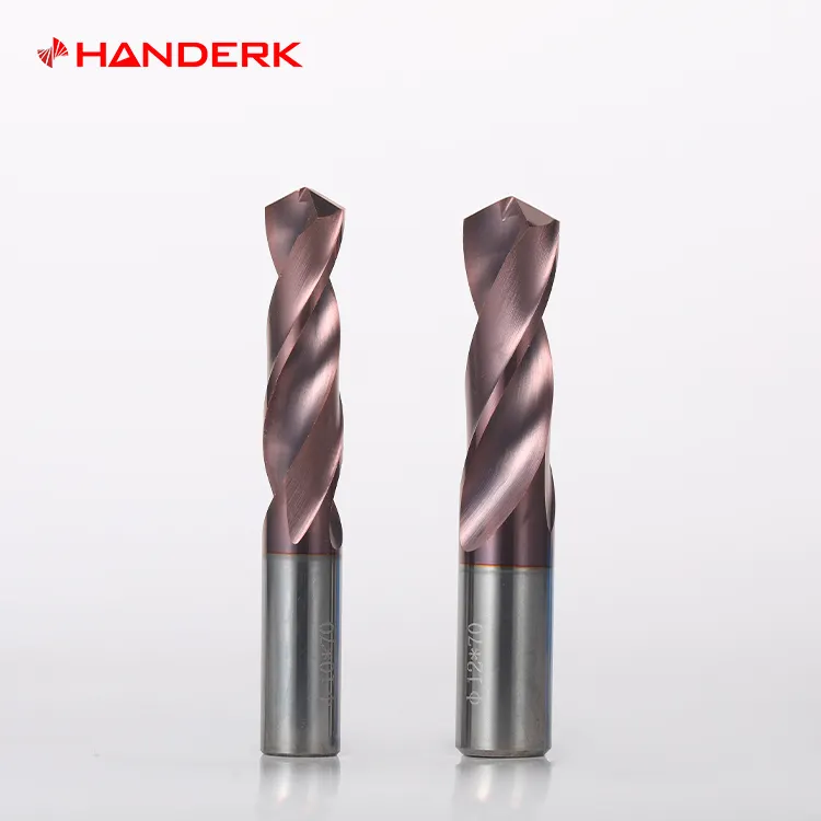 HANDERK Tungsten Carbide Jobber Comprimento Torção Broca com Haste Reta Heavy Duty Perfuração para Materiais Duros