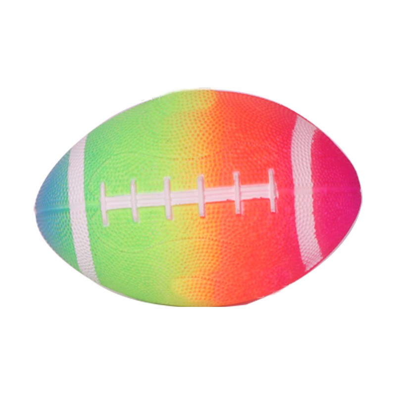 Ballon de rugby arc-en-ciel