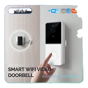 MOES Tuya 1080P смарт-Wi-Fi видео дверной звонок камера беспроводной двухсторонний аудио домофон ночного видения 64 ГБ SD карта Современная Домашняя безопасность - Product Image 1