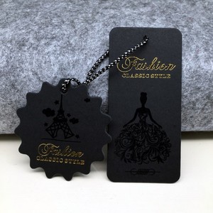 <strong>Customized</strong> Luxury Garment hang <strong>Tags</strong> with <strong>String</strong> White Black Cardboard Paper hang <strong>Tag</strong> Paper hang <strong>Tag</strong> for Garment - Product Image 6