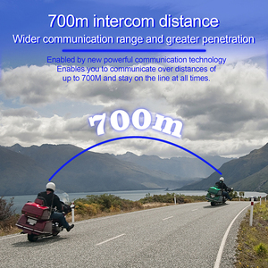 Fahrrad kommunikation <span class=keywords><strong>system</strong></span> V7 700M 7 Fahrer Motorrad Bluetooth Helm Gegensprechanlage
