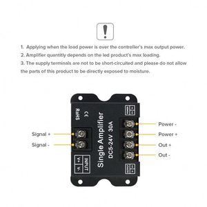Caldo di vendita di ferro 30A 360W singolo colore pwm amplificatore di segnale per monocromatico a tensione costante led controller - Product Image 5