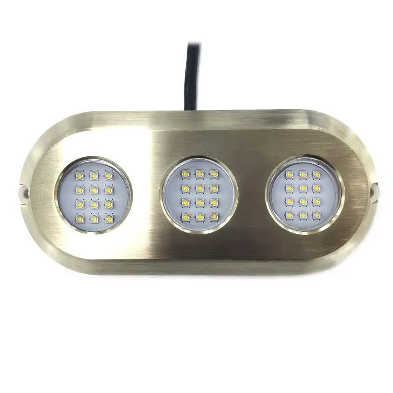 Marine Bronze Casing 180W Bright Underwater Led Lights Ocean LED Boat Yacht Dock lights