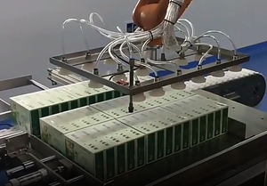 Caja de carga lateral de cartón Sistema de embalaje automático de alta velocidad