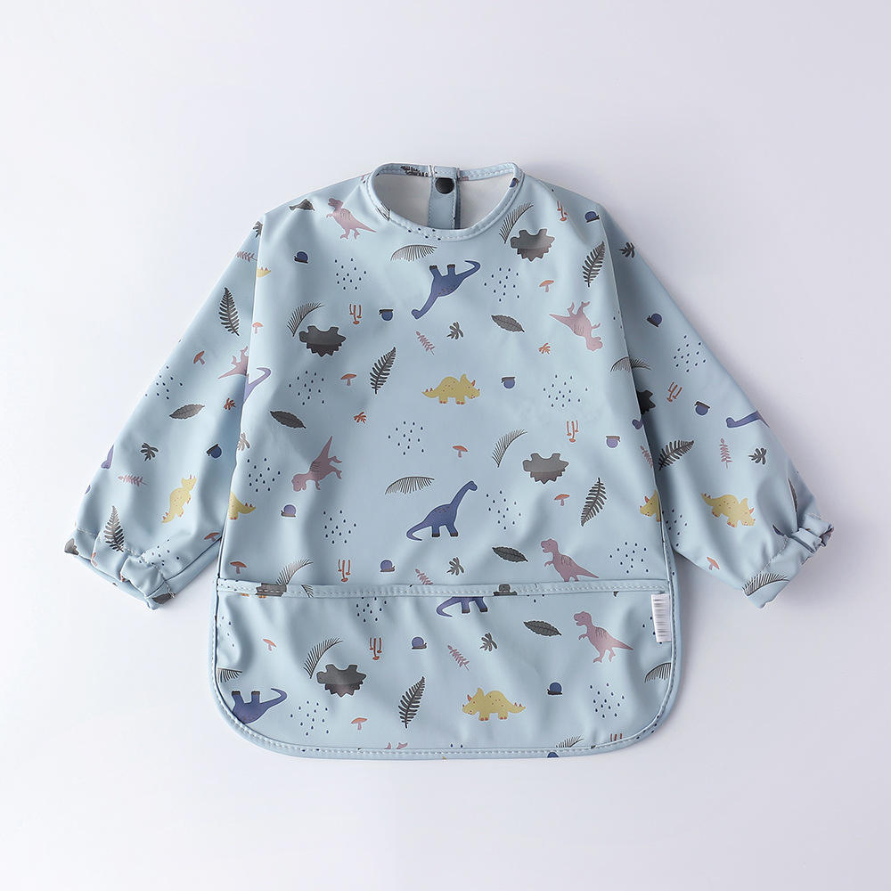 Smock-dinosaurio azul