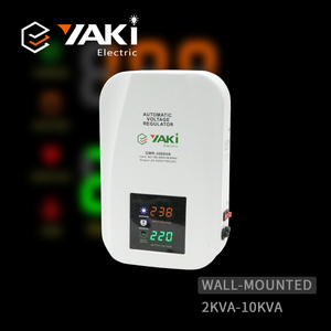 Regulador de voltaje automático YAKI, tipo ultrafino de montaje en pared, transformador redondo, Entrada: 140-260V, Salida: 220V, 60% 80% de potencia. - Product Image 1