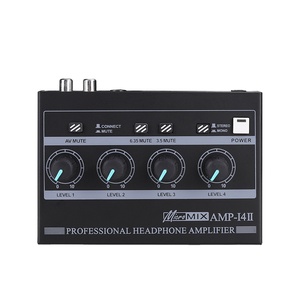 Mini portátil de 4 vías de monitoreo Hi-Fi amplificador de auriculares distribuidor de metal receptor y amplificadores - Product Image 2