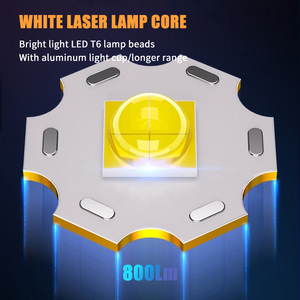 Đèn pin chiến thuật <span class=keywords><strong>LED</strong></span> tích điện USB, thân nhôm, chống nước IPX6, độ sáng cao 800 lumen, có thể điều chỉnh độ zoom, đèn pin EDC - Product Image 2