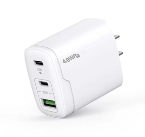 Yeni tasarım 40W tip C USB A 3 port abd ab AU İngiltere tak hızlı şarj adaptörü - Product Image 2