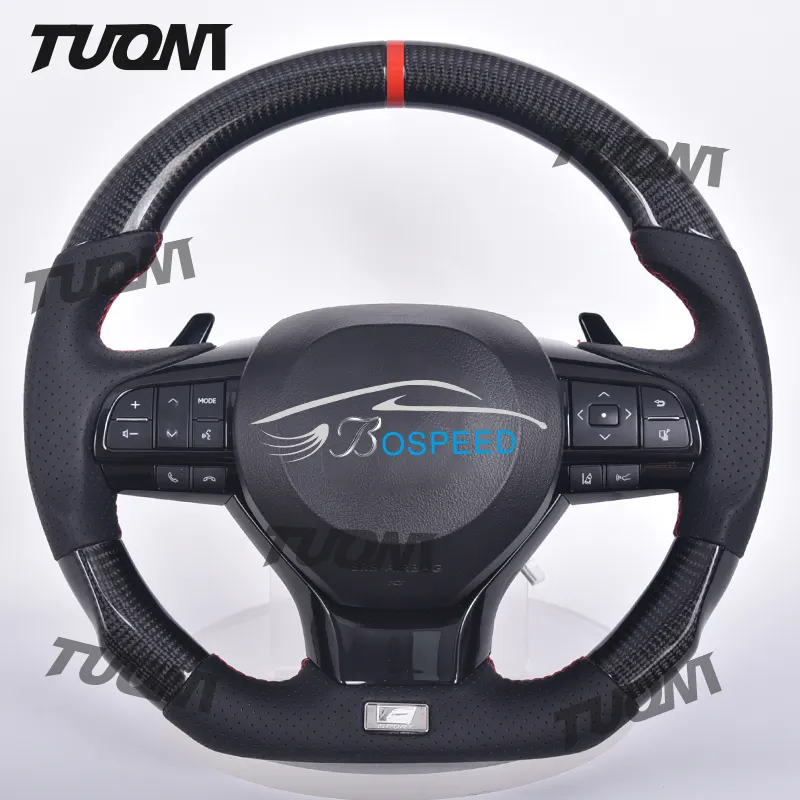 LED RPM Carbon Fiber Steering Wheel Fit For Lexus 2014 2015 2016 2017 2018 2019 NX 300 ISF CT200h GSF RCF